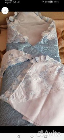 Конверты-одеяла на выписку для девочки и мальчика