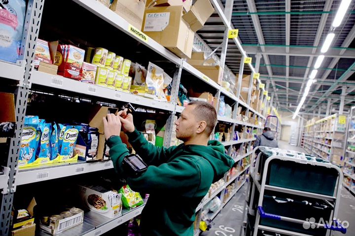 Сборка товаров на складе.Берем всех. Комплектовщик