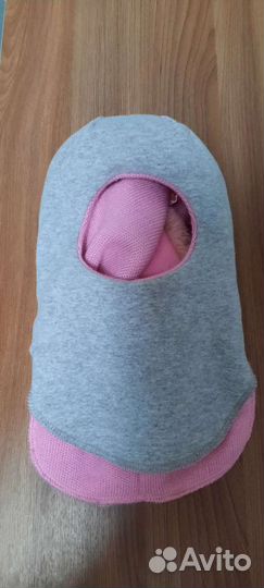 Шапка шлем для девочки 46 48