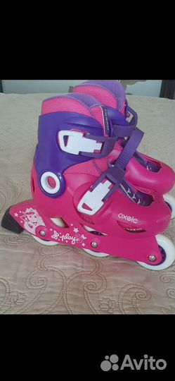 Роликовые коньки раздвижные, р. 26-28