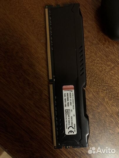 Оперативная память ddr4 hyperx fury 8gb