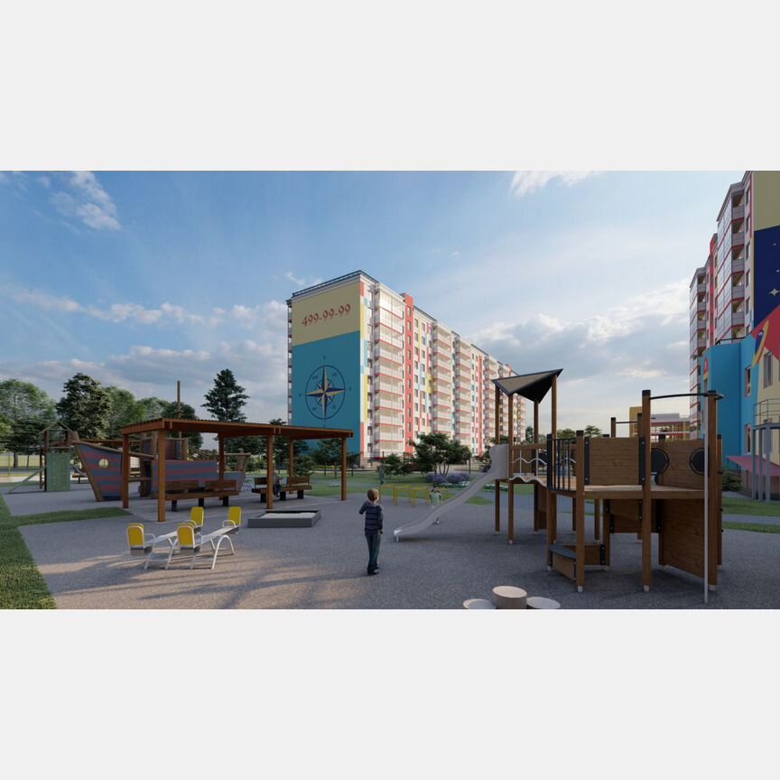 2-к. квартира, 71,4 м², 1/10 эт.