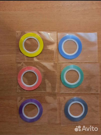 Цветная лента для дизайна ногтей