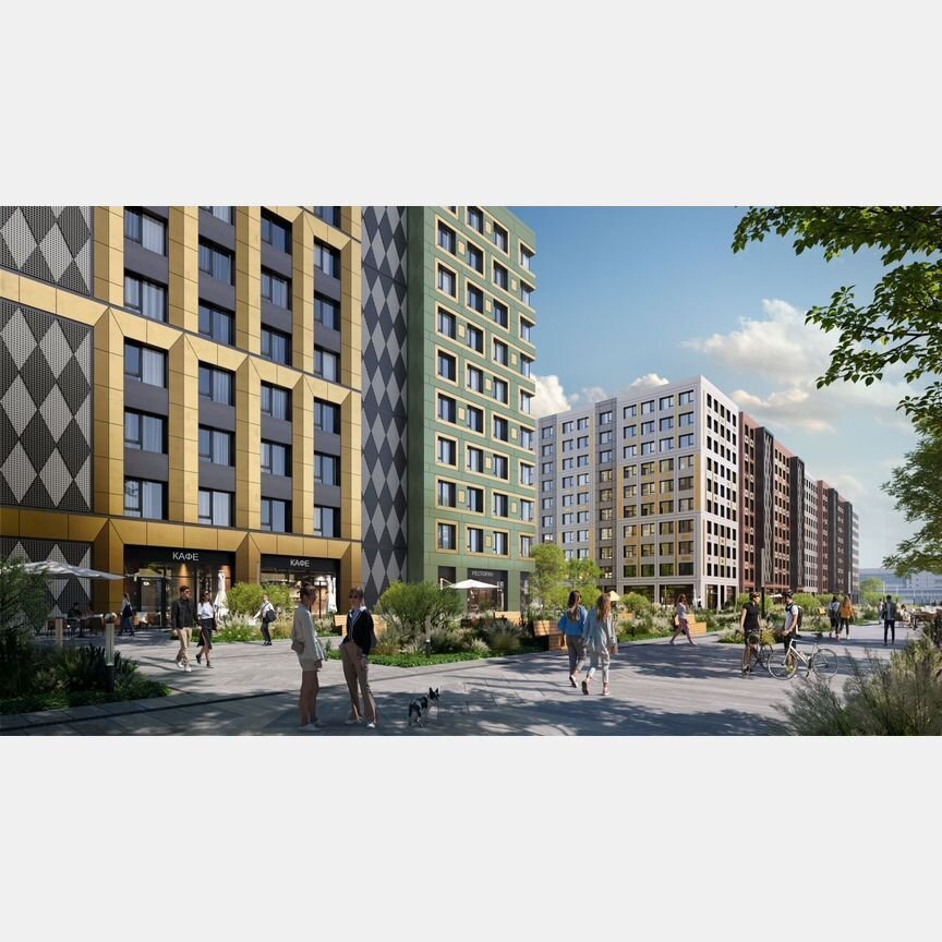 1-к. квартира, 44,4 м², 6/10 эт.