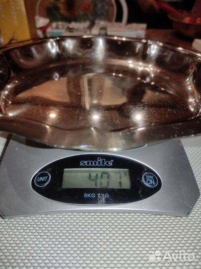 Блюдо серебрение BCR