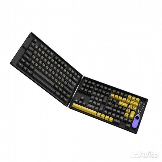 Кейкапы Akko PBT ASA Profile Black & Gold JP