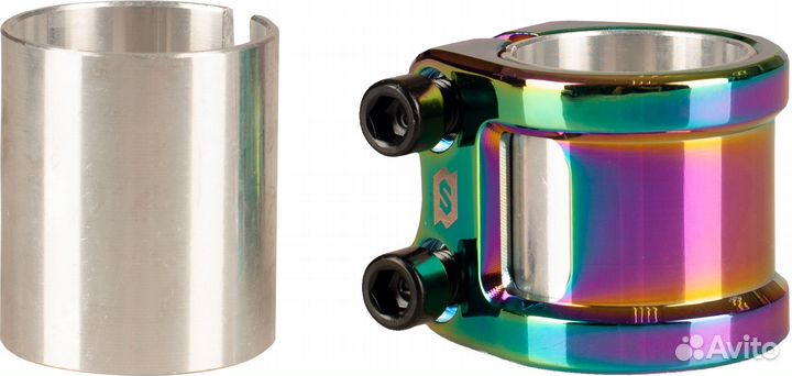 Зажим skip Double неохром Sim551