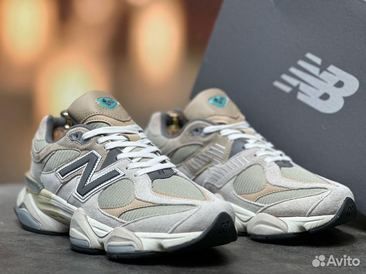 Кроссовки&New Balance 9060 Бежевый Нежность