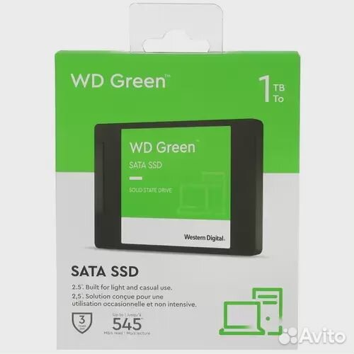 Твердотельный накопитель Western Digital 1000 Gb W