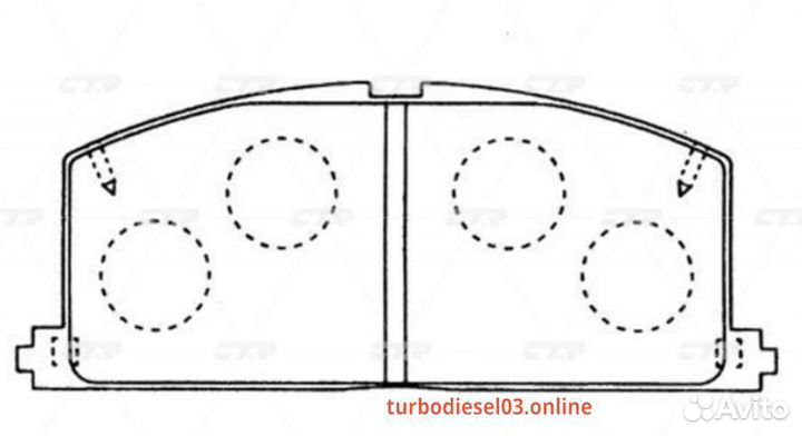 Колодки CTR GK1120 (CKT-107) GK1120 CTR