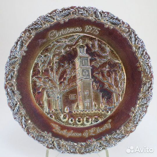 Тарелка Барельеф Рождество Место рождения свободы