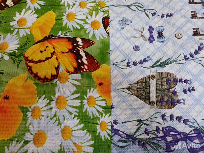 Полотенечная ткань. Ширина 50 см. Отрезы