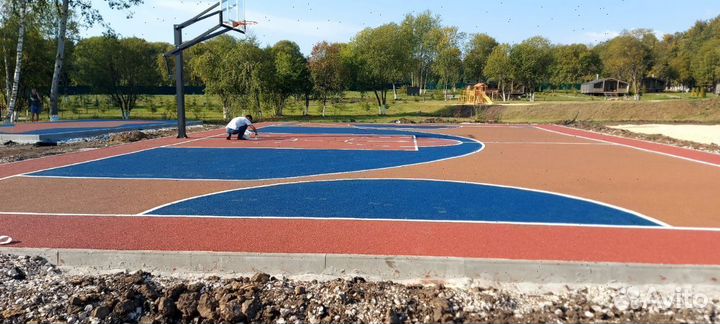 Бесшовное резиновое покрытие с гарантией