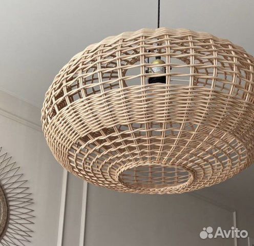 Плетенный абажур