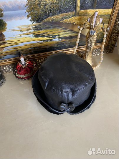 Шапка-шляпа женская зимняя