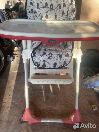 Стульчик для кормления chicco polly