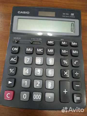 Калькулятор Casio GX-16S черный