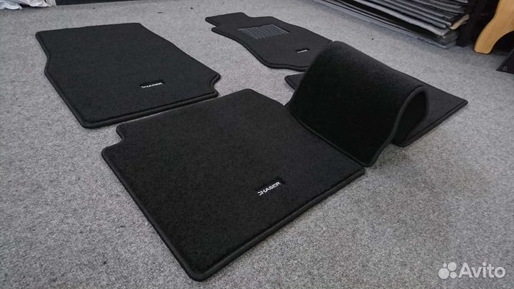 Автоковрики для Toyota Chaser JZX100, чёрные