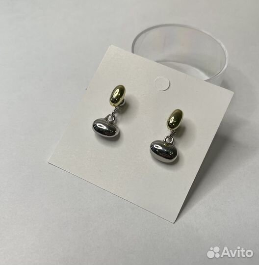 Серьги капли трансформеры 2в1 в стиле Poison