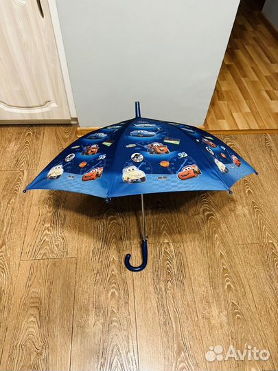 Зонт детский синий Disney Тачки