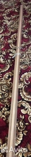 Карниз трехрядный для штор алюминиевый цельный 3 м