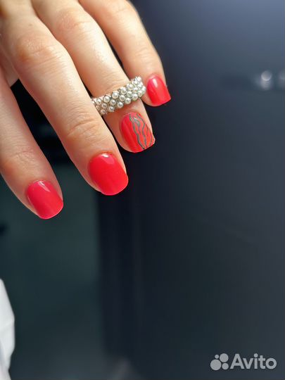 Маникюр на дому наращивание ногтей