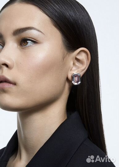 Swarovski клипса. Одиночная серьга