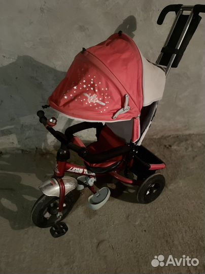 Детский велосипед трехколесный с ручкой