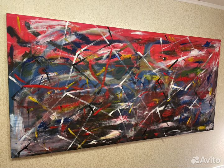 Картина абстракция акрил