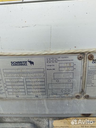 Полуприцеп шторный Schmitz Cargobull S01, 2006