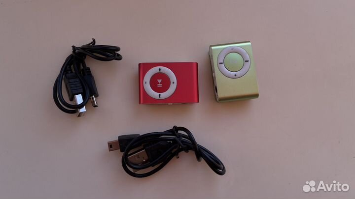 Mini Clip mp3 Player салатовый и розовый