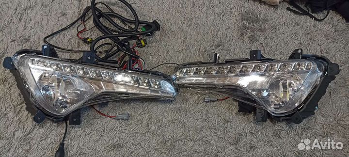 Противотуманные фары Кия Спортедж 3 светодиодные