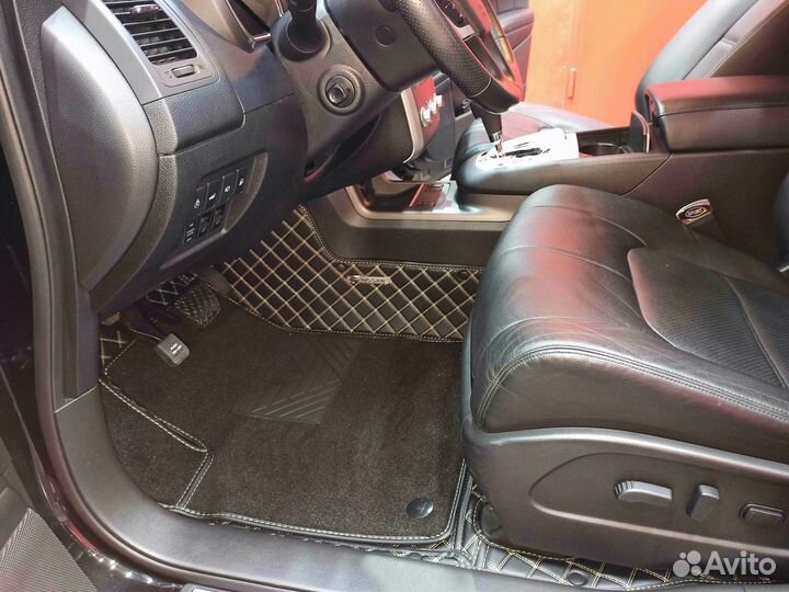 3Д (3D) коврики из экокожи nissan Ниссан