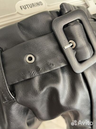 Кожаные шорты zara xs