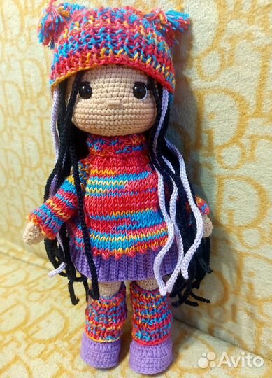 Кукла ручной работы с одеждой