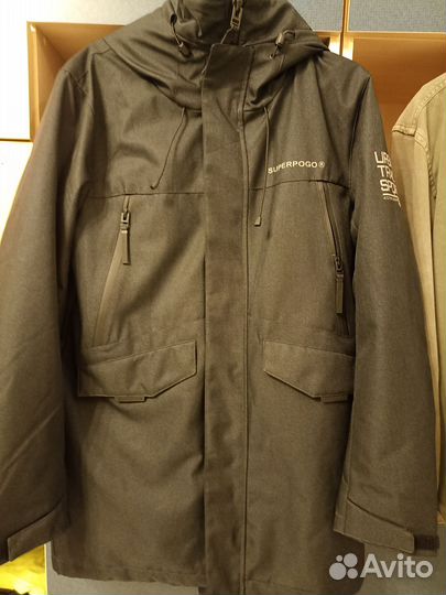 Парка удлинённая непромокаемая мембрана