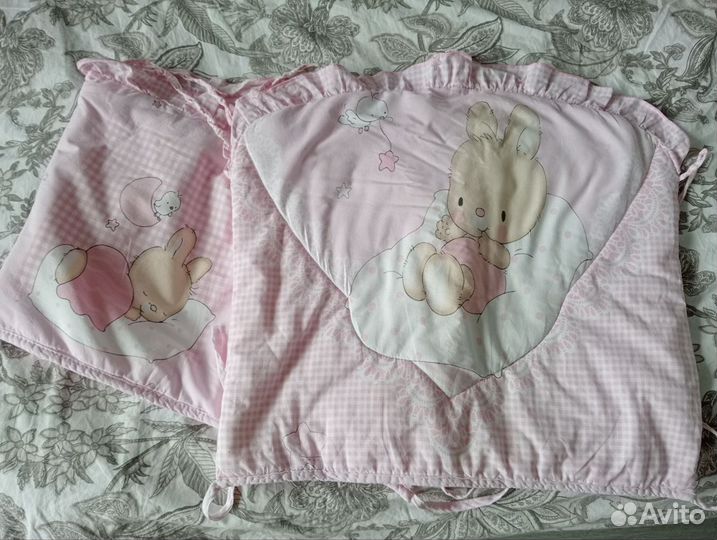 Бортики и балдахин в кроватку