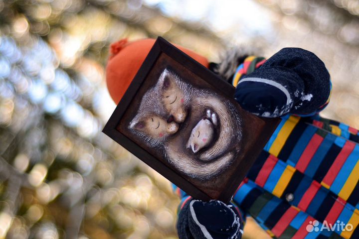 Картина в детскую объемная папье маше