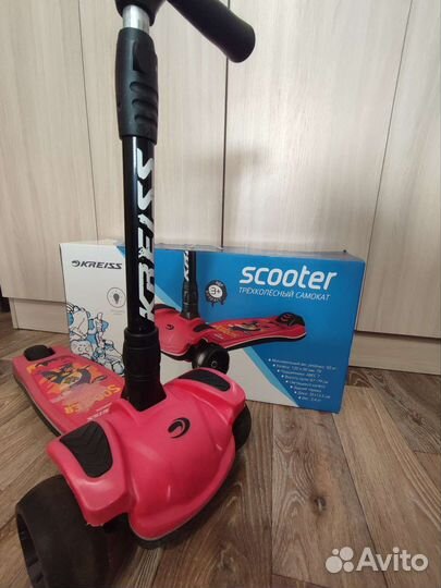 Самокат трехколесный kreiss бу