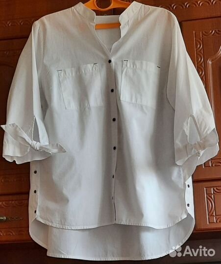 Рубашка белая женская, размер 52-54