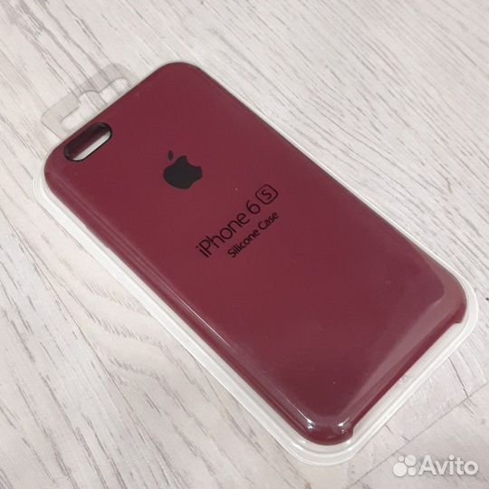 Силиконовый чехол на iPhone 6 / 6S вишнёвый