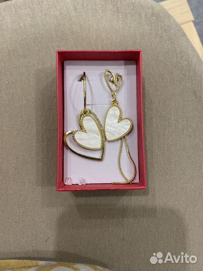 Серьги-сердечки