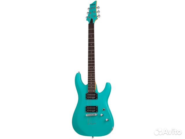 Schecter C-6 deluxe Satin Aqua