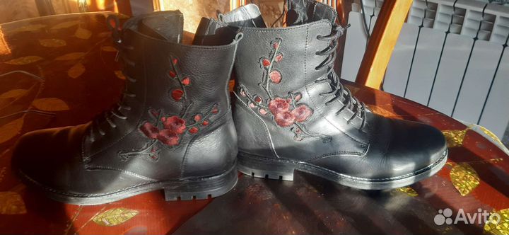 Ботинки деми. Кожанные