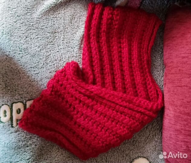 Зимняя шапка и снуд женский