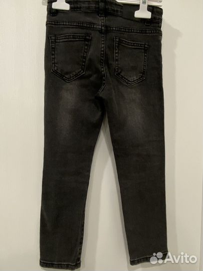 Джинсы на мальчика серые 116