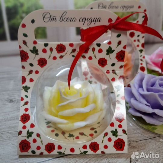 Мыло ручной работы. Подарок на день. Тюльпаны