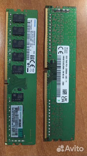 Оперативная память ddr4 8gb(2 шт)