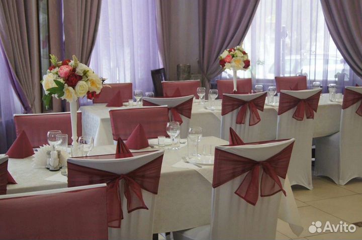 Универсальные стрэйчивые чехлы на стулья