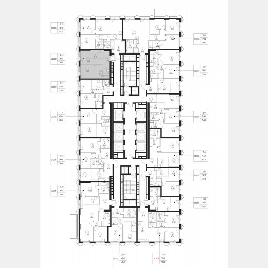 1-к. квартира, 38 м², 2/59 эт.